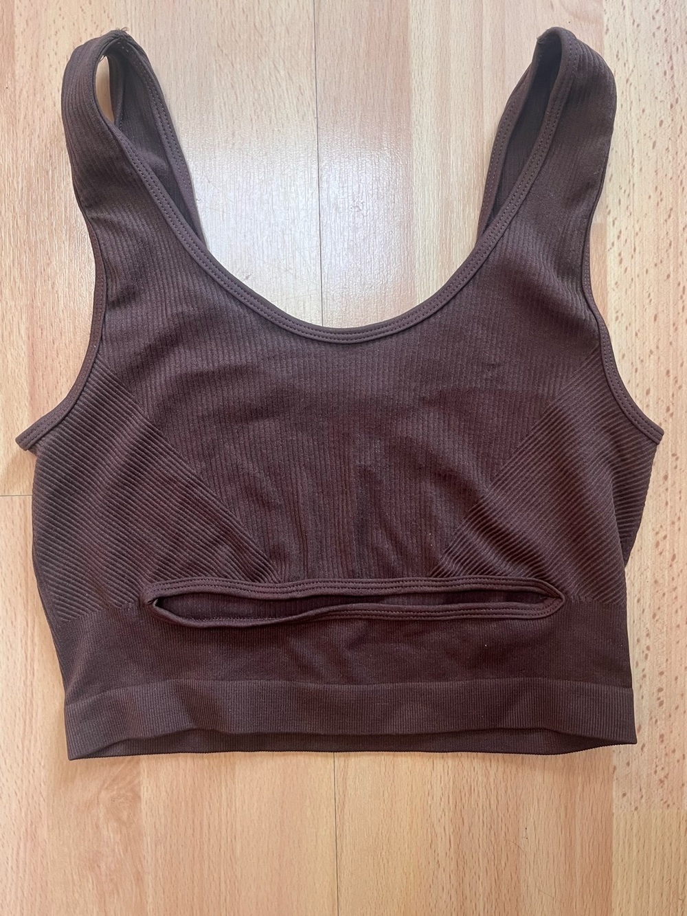 Out from Under Keyhole Ribbed Bralette Tank